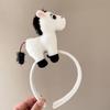 Pony Horse Headband Cartoon New Year Headpiece Funny 2026 New Year Headband  Party Decoration