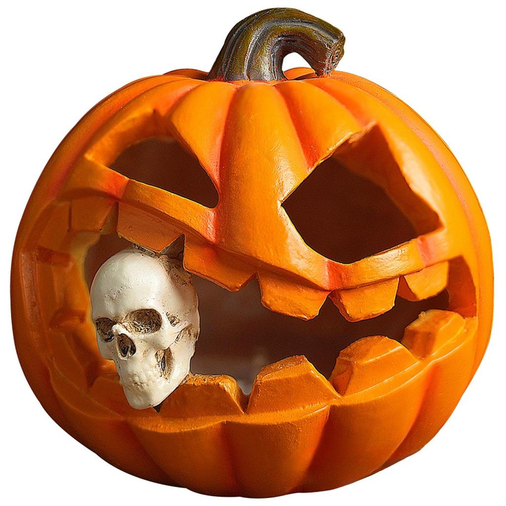 Halloween Cushaw Specter Retro Desktop Cranium Props Resin Ornaments Creative Specter Festival Decorations