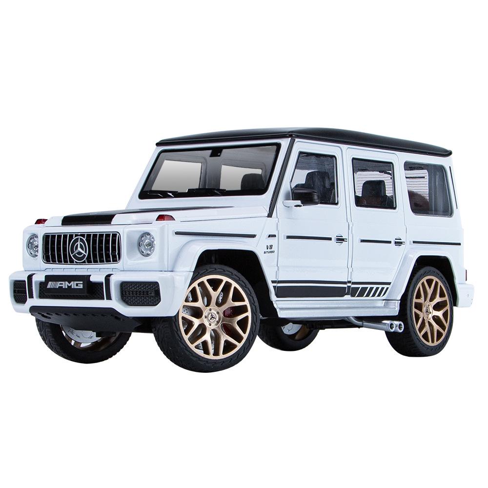 Масштаб 1/18 Benz G63 Wings of Dark Night ORV, литая под давлением модель автомобиля, игрушечный автомобиль с откатным механизмом, звуком и светом для детей, коллекция для мальчиков и девочек