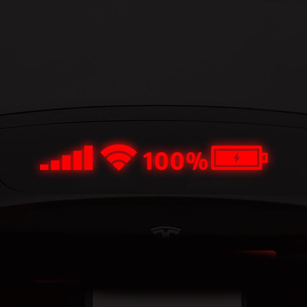 Автомобильные виниловые светоотражающие наклейки Wi-Fi уровень заряда батареи наклейки декор автомобиля забавная наклейка для авто декор аксессуары