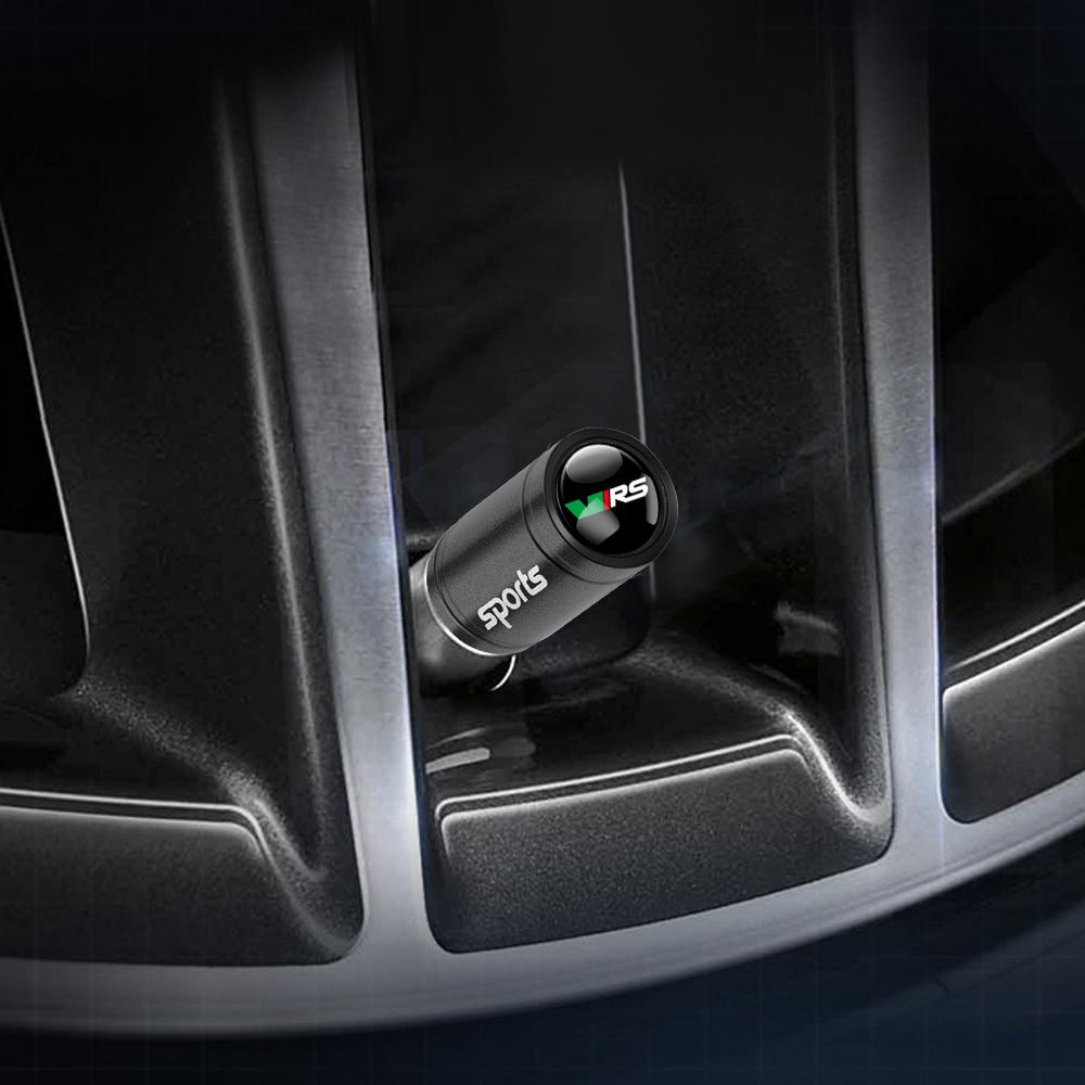 2026 Hot For SKODA 4pcs Metal Car Wheel Tire Valve Caps Stem Case Covers Accessories For Skoda S Kodiaq Octavia A5 2 3 Yeti Karo
