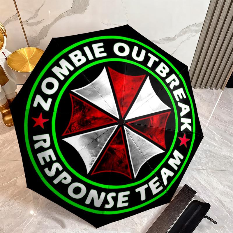 Sci-Fi game Resident Evil, Umbrella Corporation, portable iron art home furnishing, essential for travel and camping, multi-functional umbrella Y4