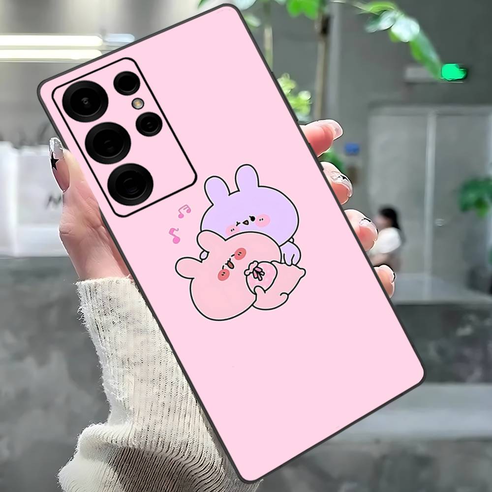 Cartoon Cute Asamimichaan Phone Case For Samsung S 24 Fe 25 Ultra Plus 20 Lite 21 30 22 23 24 22 Ultra 5G Fundas