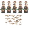 Us Special Forces Soldiers SWAT Guns Weapon Four Sided Printing Building Blocks Kit Bricks Sets Classic Model Kids Toys