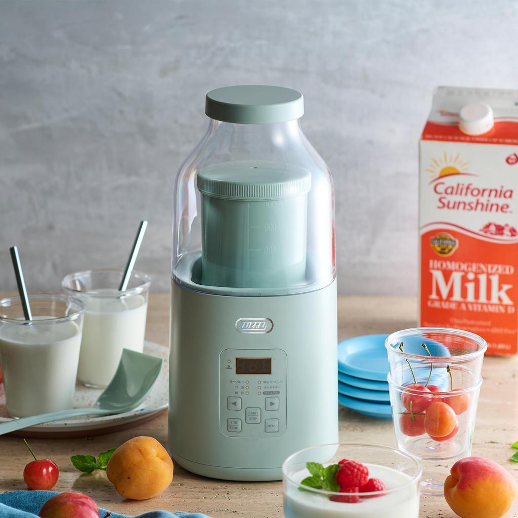 Йогуртница Простая в использовании с пакетом молока Приготовление при низкой температуре Салат из курицы Питьевой йогурт Амазаке Натто Ферментированный [Ириска] K-YM1 K-YM1 (Бледный