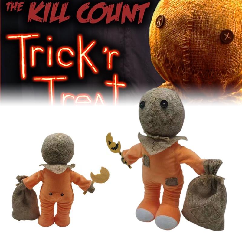 Плюшевая игрушка Сэм Trick Treat Человек-тыква на Хэллоуин Кукла из фильма