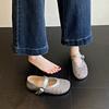 Мягкая подошва с плоской подошвой из мягкой кожи не устает, туфли-лодочки с плоской подошвой и неглубоким вырезом, популярные в 2025 году, женские ленивые туфли-слипоны