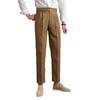 Korean-Style Mid-High Waist Straight Nine-Point Pants – Men's British Anti-Wrinkle Casual Wear