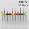 Efficient 10pcs Drill Bits Set for Smooth Drilling On PCB Print Circuit Boards