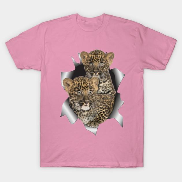 Футболка женщины Leopard Cubs Harajuku Печать Кавайи футболка Летний короткий рукав женский футболка Top Tee