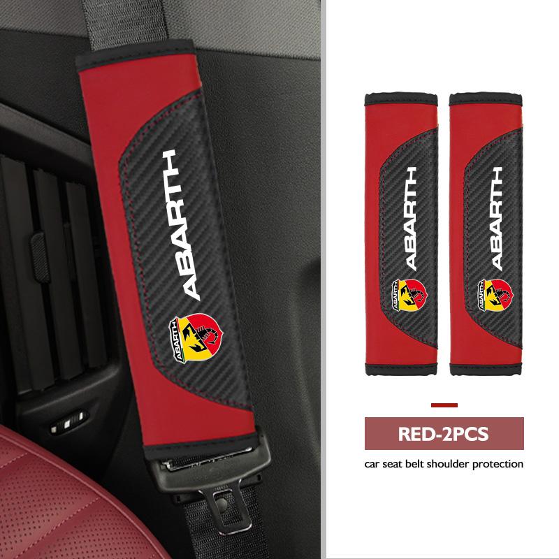 Для автомобиля Abarth Накладка на плечевой ремень сиденья Защитная накладка на ремень безопасности Аксессуары для салона Авто FIAT 500 FR 500X Grande Punto Tipo