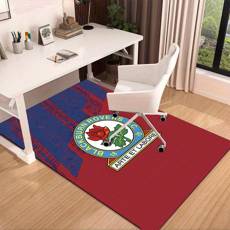 Rovers Crest Football Club Printed Area Rug for Office, Chair Rug, Decorative Carpet Floor Mat, Large Size Fan gifts Christmas gifts