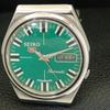 Seiko 5 AUTOMATIC VINTAGE 7009A JAPAN MENS GREEN COLOR DIAL WATCH A702107-5 R208-a702107
