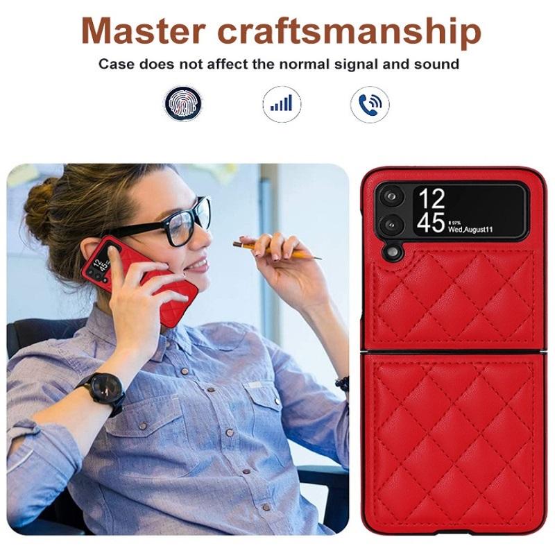 Новые поступления, однотонный кожаный откидной чехол для Samsung Galaxy Z Flip 4 Z Flip 3, магнитный раскладной чехол для телефона, подарок на день Святого Валентина