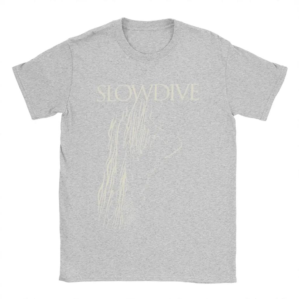 Мужская футболка Slowdive Band, 100% хлопок, новинка, футболки с коротким рукавом и круглым вырезом, летняя футболка