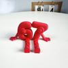 3D Printed 67 Number Figurine Articulated Flexible 67 Character Figure with Movable Joints