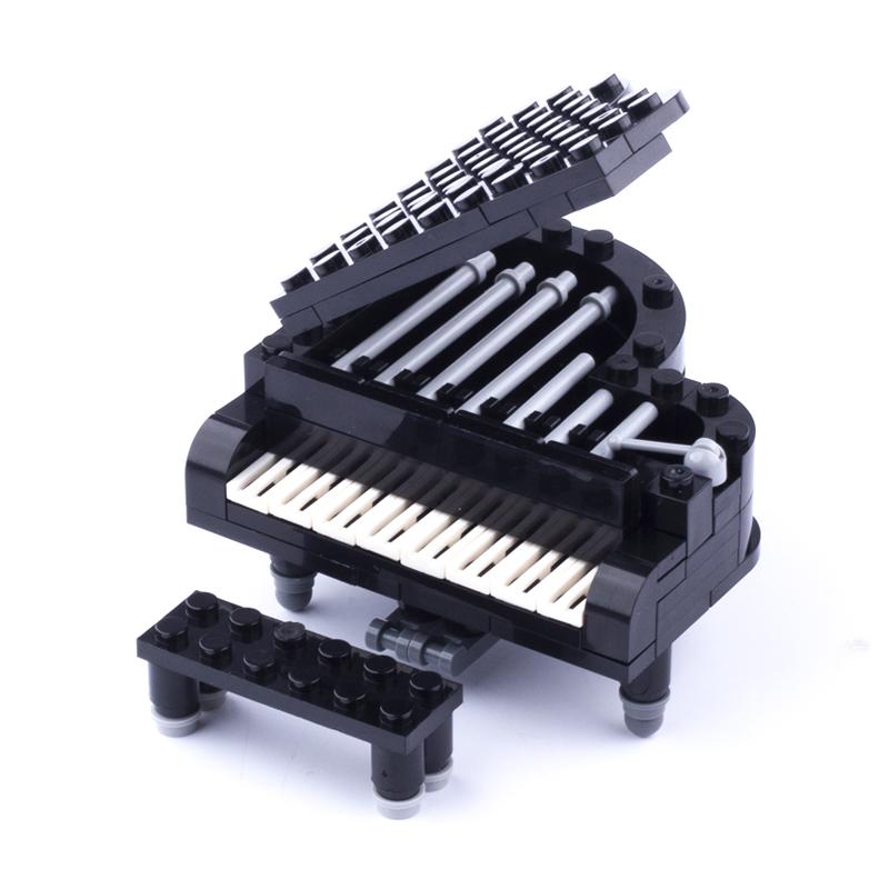 MOC Городской Дом Мебель Набор Строительных Блоков Туалет Аквариум Кровать Пианино Телевизор Диван Кушетка Маятниковые Часы Кухонная Стойка Кирпичики Игрушки