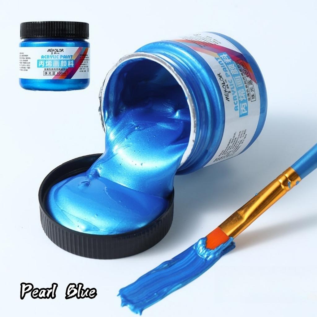 Набор матовой акриловой краски 100 мл Премиальные цвета Формула без растрескивания для росписи камней Ткань Холст Деревянные поделки Водостойкое искусство Суп