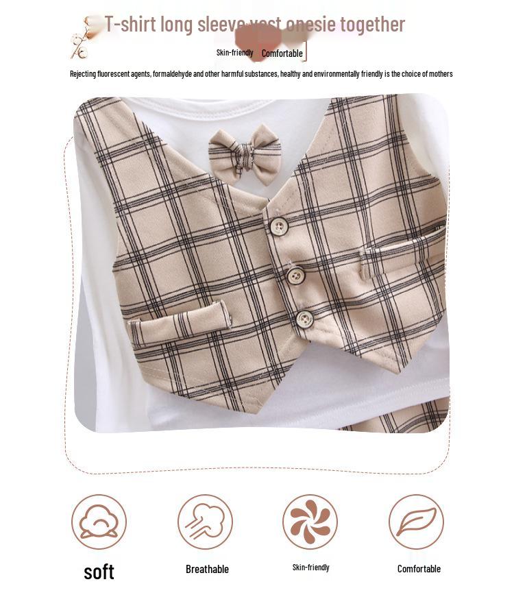 Детский демисезонный костюм: Комплект из трех предметов для детей от 0 до 5 лет