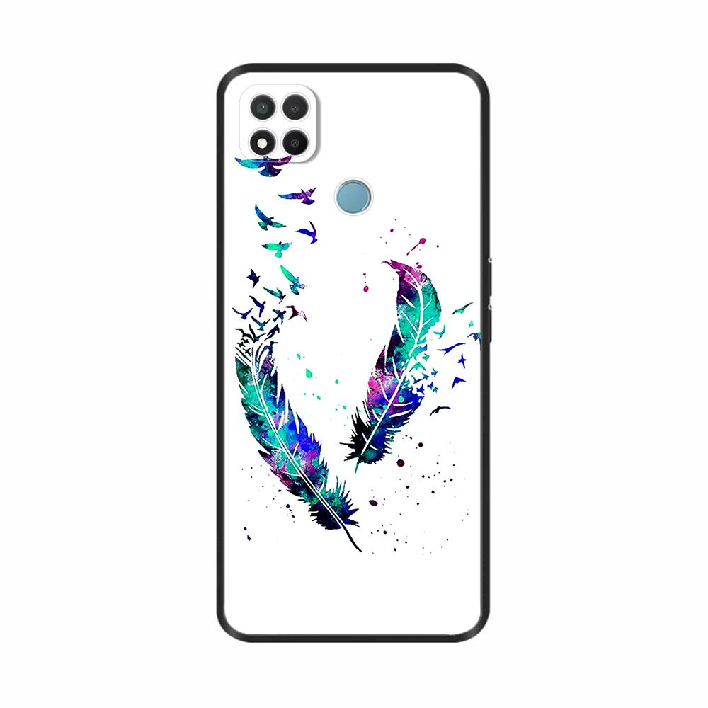 Чехол для Xiaomi Redmi 9C Силиконовый Мягкий TPU Чехол для Xiaomi Redmi 9C NFC Чехол Чехлы для Телефона Redmi9C Защитный Бампер Задняя Крышка