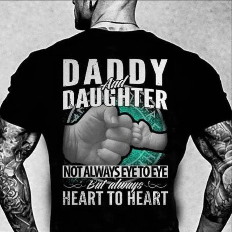 Мужская футболка ''DADDY'' с графическим принтом и коротким рукавом, удобные футболки с надписью «DADDY» на День отца, свободная мужская одежда, летняя верхняя часть