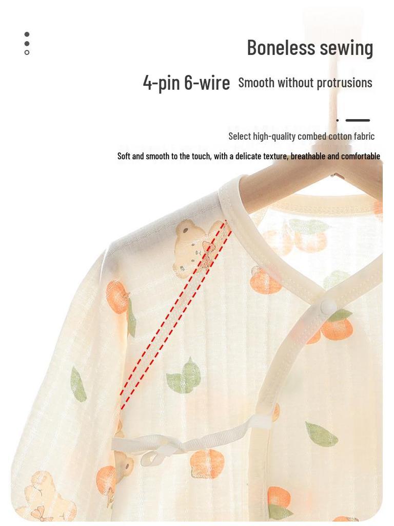 Летний хлопковый ромпер-монах с длинным рукавом и бабочкой для новорожденных