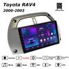 Автомобильная магнитола Android Car-Play для Toyota RAV4 2000-2003 Мультимедийный плеер Головное устройство Стерео Навигация GPS BT WIFI, 2+64ГБ