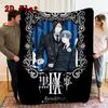 Black Butler 2D Flat Pattern Flannel Blanket High quality All Seasons Warmth and Comfort Perfect for Christmas Gifts.NMT0928341