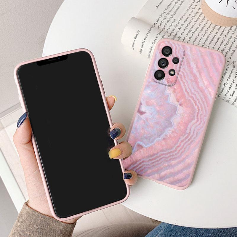 Чехол для Samsung Galaxy A53 5G A 53 Задняя крышка Защитный силиконовый Funda Модный Мраморный Каменный Текстурный Coque для Samsung A53 Capa