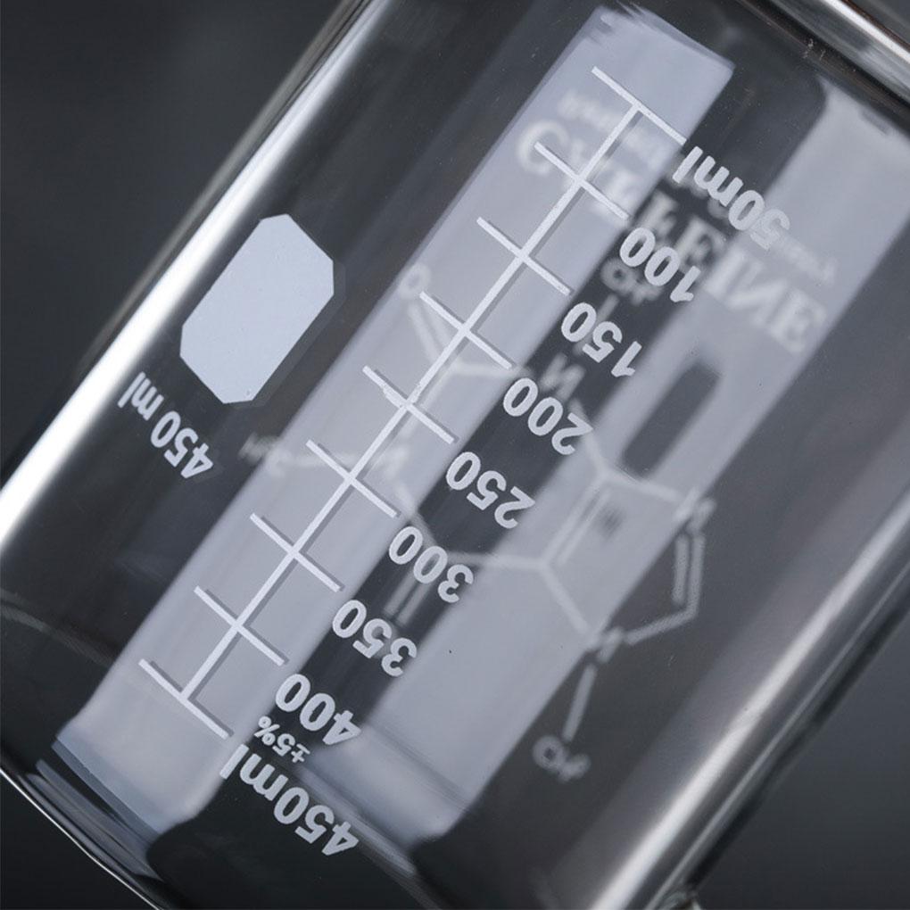 Градуированная кружка-стакан, прочная и стильная стеклянная кружка для профессиональной градуированной кружки-стакана с ручкой