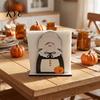 Rustic Thanksgiving Centerpiece Gnome Turkey Napkin Holder, Wooden Table Storage Rack, Shaped Tissue Organizer Autumn Holiday Tabletop Holder