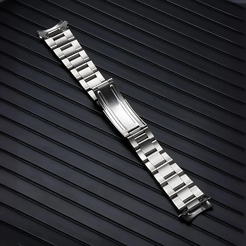 [adzu] Совместимо с Rolex из нержавеющей стали, ремешок Hair Line SS, без блеска, 19 мм, 20 мм, старая модель, Oyster Breath (матовая отделка, ширина выступа 20 мм)