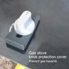 Силиконовый зажим для блокировки ручки газовой плиты, универсальный защитный чехол для ручки переключателя микроволновой печи, защитный зажим для ручки духовки, защищающий от детей