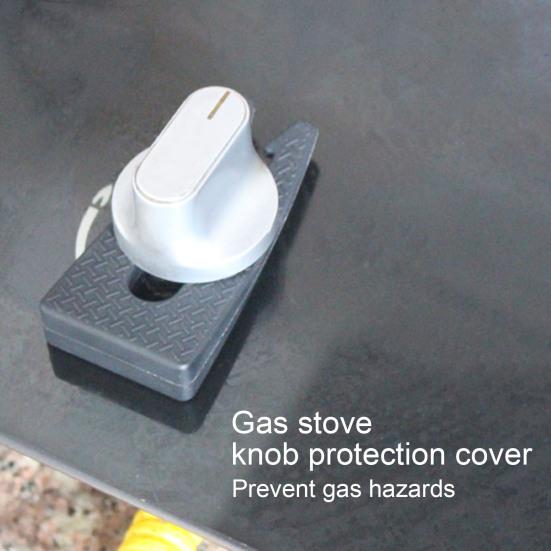 Силиконовый зажим для блокировки ручки газовой плиты, универсальный защитный чехол для ручки переключателя микроволновой печи, защитный зажим для ручки духовки, защищающий от детей