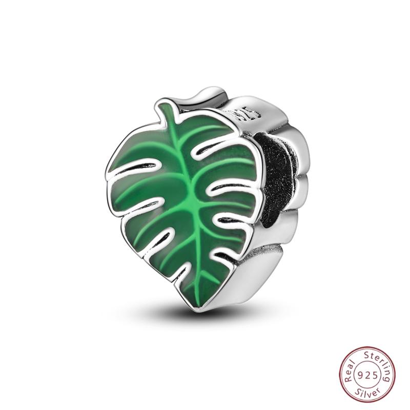 Медный браслет с бусинами 'Четырехлистный клевер на удачу', с блестящим цирконием, для оригинального браслета 3 мм, женские изящные украшения