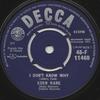 7inch Record EDEN KANE - I Don't Know Why / Music For String 45F11460 Decca 1962 UK Rock Used