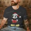Women Men Mickey Minnie Christmas Shirt Cartoon Graphic Merry Christmas Couple Matching Tshirts