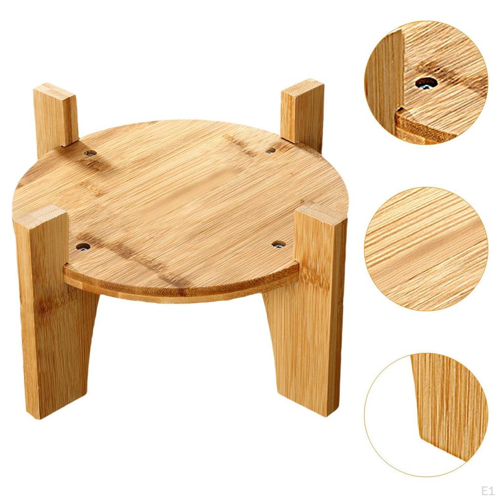 Держатель для диспенсера для напитков, подставка для цветочного горшка, круглая основа, деревянный маленький аквариум, многоцелевой