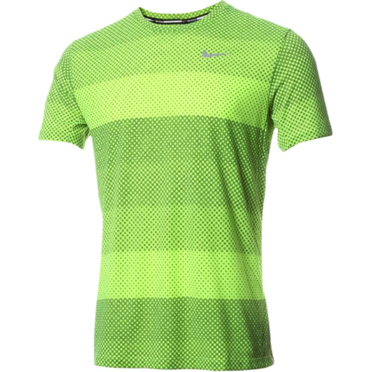 Nike Dri-Fit Cool Tailwind Stripe Дышащая Модная Спортивная Футболка с Коротким Рукавом для Мужчин Топы 646796-702