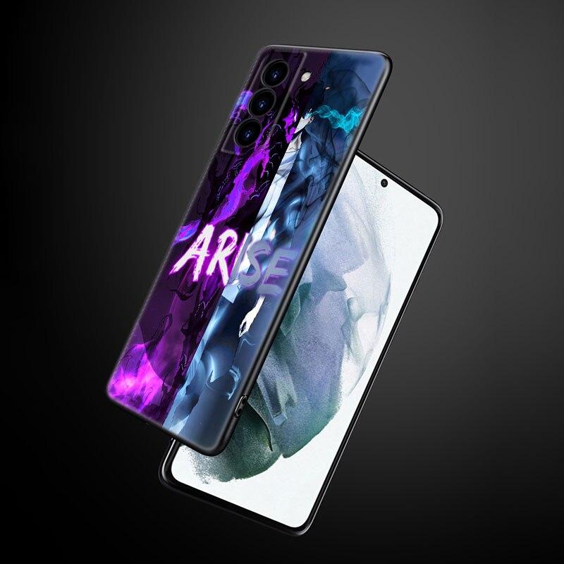 Чехол для телефона с аниме Solo Leveling для Samsung Galaxy S22 Pro S21 S20 Ultra FE S10 Lite 5G S10E S9 S8 Plus, мягкий черный чехол из ТПУ