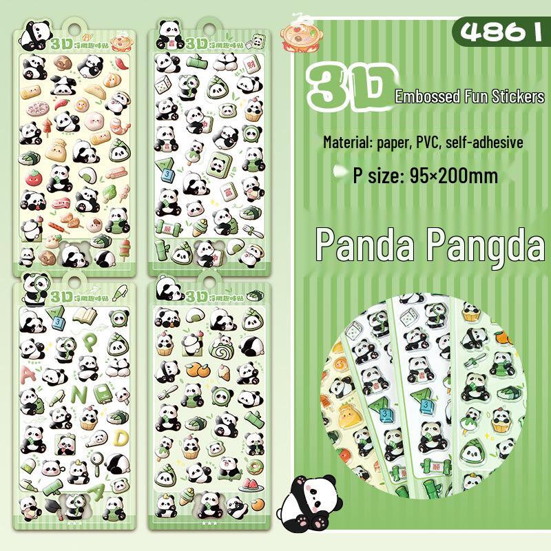 3D рельефные мультяшные наклейки с животными для детей - Обучающие и DIY игрушки для учеников начальной школы