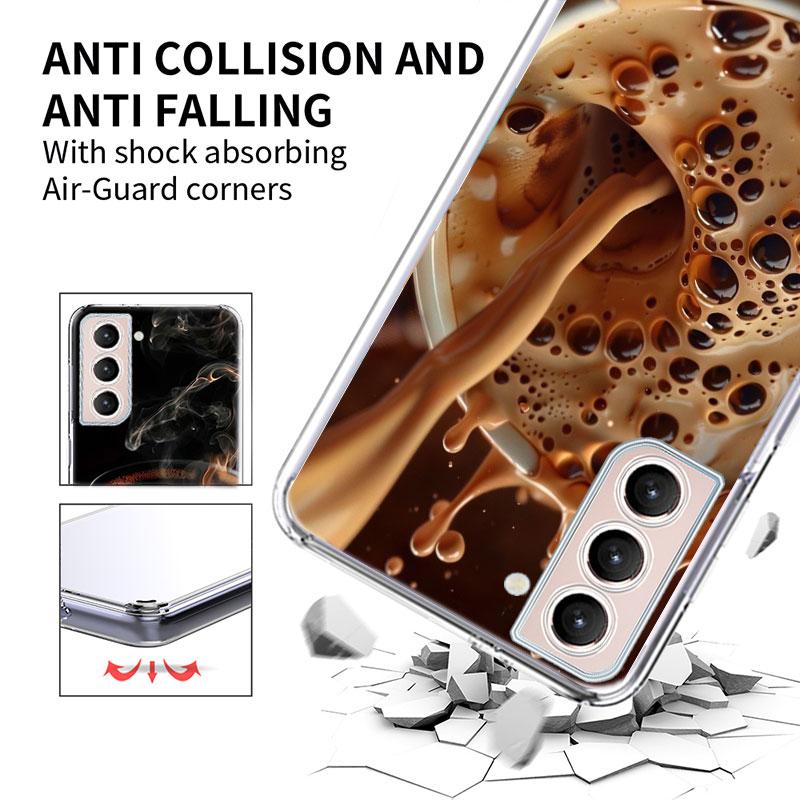 Stop and Enjoy The Coffee of This Moment Phone Case For Samsung Galaxy S25 Edge S24 S23 FE S21 S20 S10 Plus S22 S26 Ultra Cover