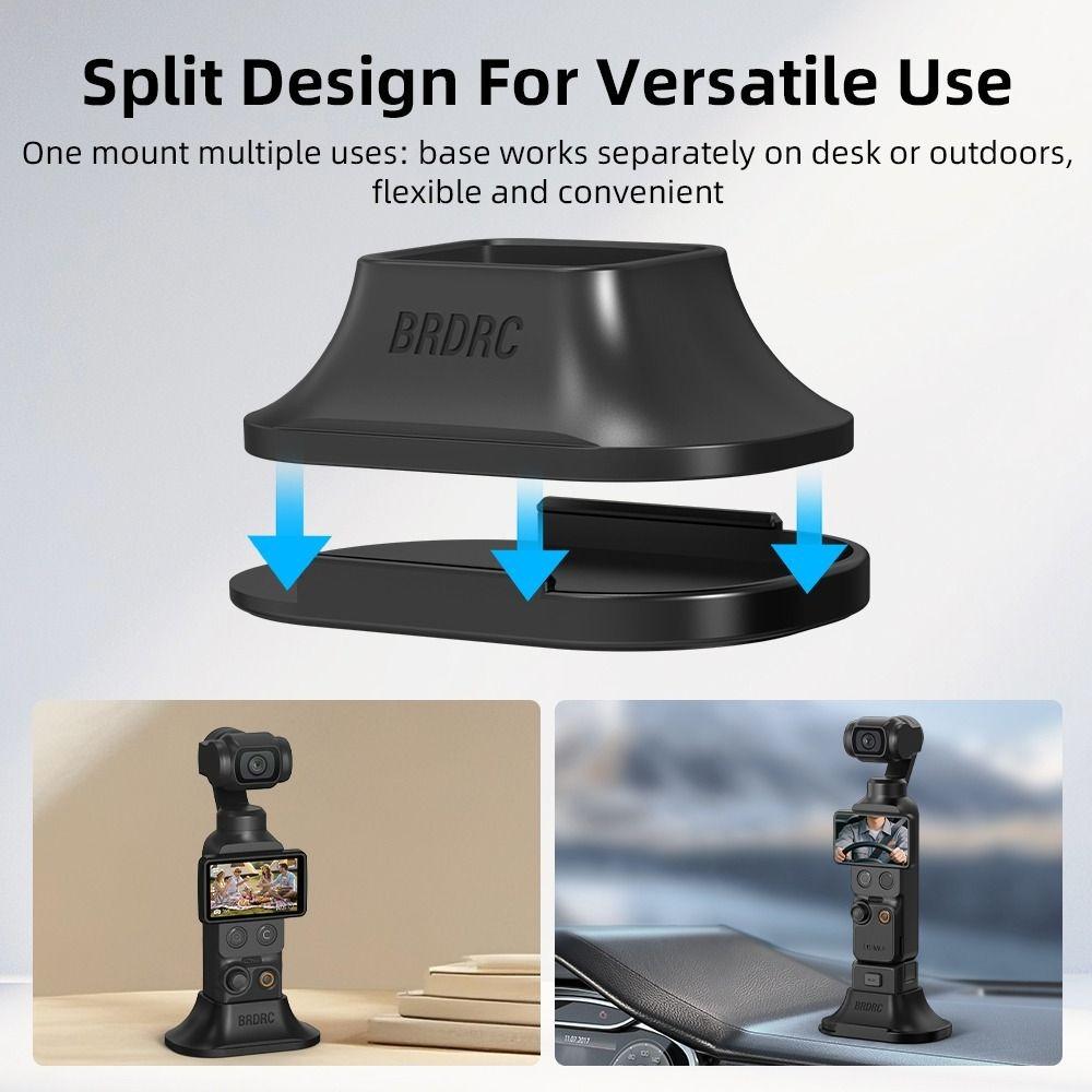 Detachable Car Mount Base Support Stand for DJI Osmo Pocket 4/3 Gimbal Camera Accessories