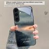 Ледяная поверхность озера Аврора Для Samsung Galaxy S20 S21 S22 S23 Plus S24 FE S25 Ultra S26 Edge S25+ S20+ S22+ Черный Стеклянный Чехол для Телефона