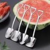 1/2/4PCS Stainless Steel Coffee Spoon Retro Shovel Ice Cream Spoon Creative Teaspoon Fashion Tableware