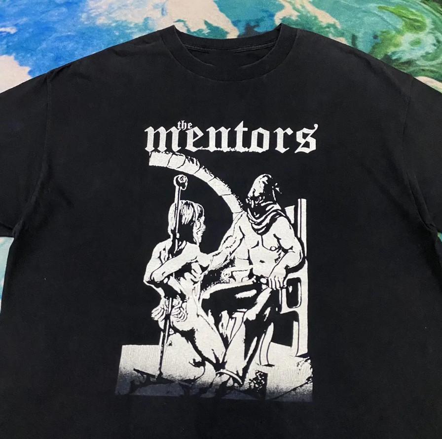 Vtg Mentors Band Gift For Fans Cotton Black Full Size Unisex Shirt