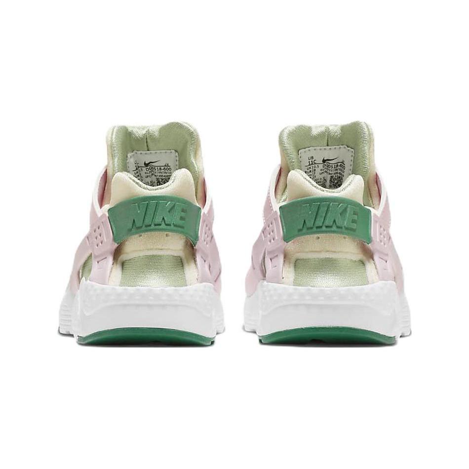 Nike Huarache Run SE Wallace Vintage Низкие детские беговые кроссовки Розово-зеленые Для детей от 3 до 7 лет DQ0518-600