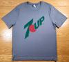 Футболка 7up Мужская Средняя Серая Зеленая Взрослая Легкая Спортивная Рекламная 7 Up
