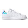 Adidas Stan Smith J Белые переливающиеся детские кроссовки Cloud-White Silver-Metallic FX7521