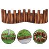 Fence Decor Wood Fence Anti-Corrosion Log Lawn Grass Edging Garden Flower Bed Border Decor Trellis Expanding Climbing Lattice